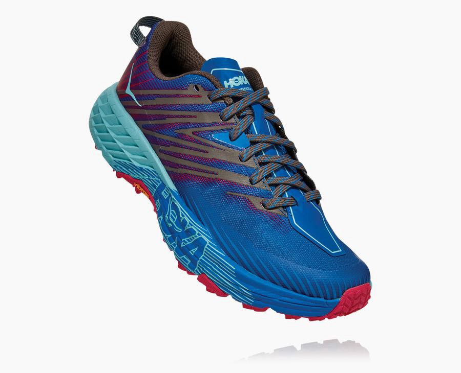 Hoka Womens Trail Shoes NZ - Hoka Speedgoat 4 Blue (AYO617029)